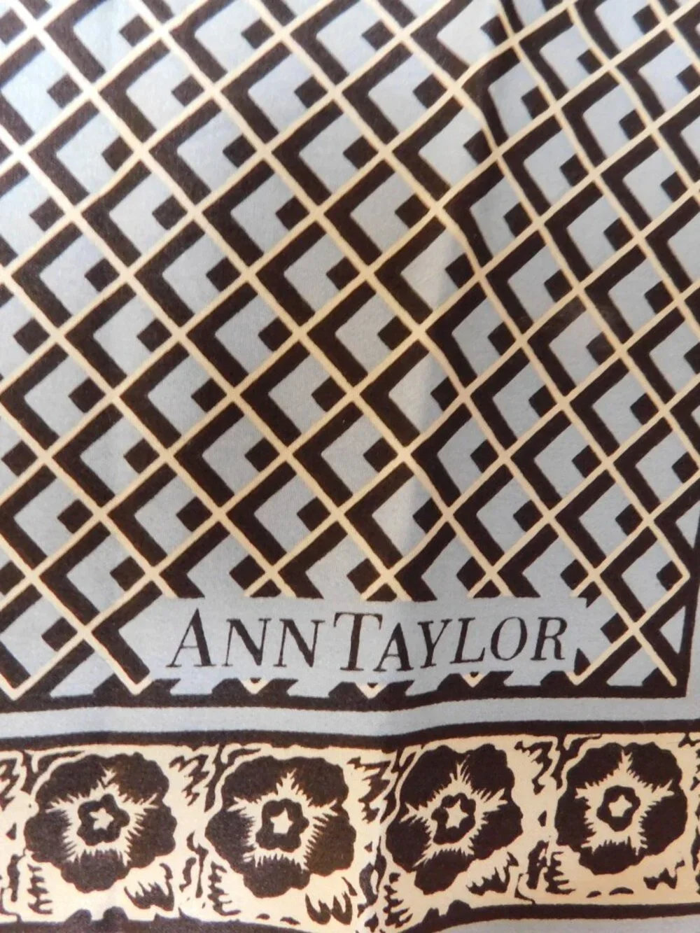 Ann Taylor Mulberry  Silk Scarf